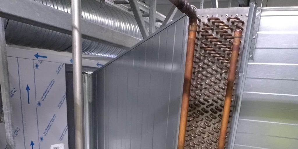 Detlasj av varmevekser i ventilasjonskanal